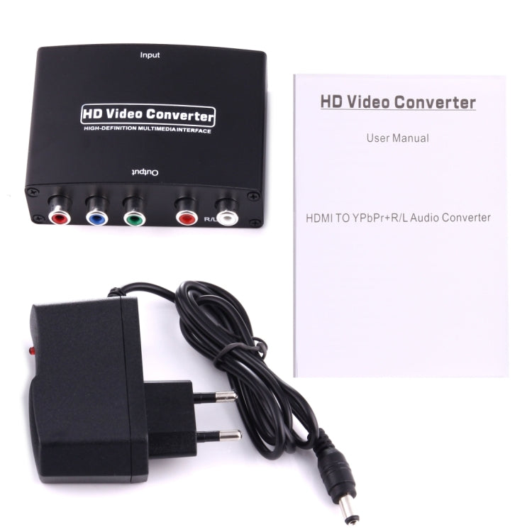 Convertitore adattatore video e audio R/L da HDMI a YPbPr HD 1080P, HDMI to YPbPr+R/L