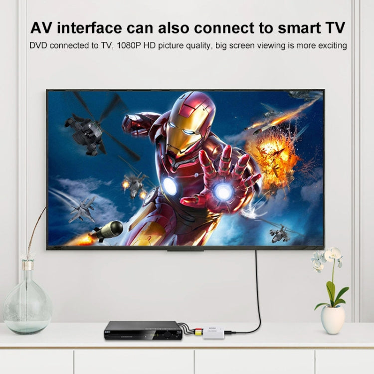 Howei HW-2105 Mini AV CVBS/L+R Adattatore convertitore audio a HDMI, supporto Scaler 1080P, HW-2105 AV to HDMI