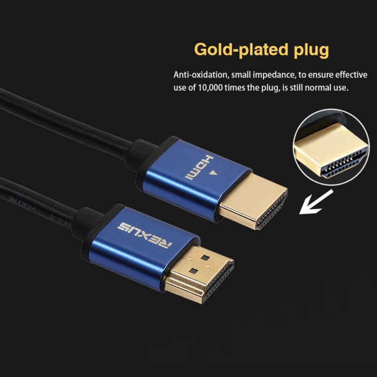 Cavo adattatore per connettore audio video HDMI maschio a HDMI maschio da 3 m HDMI 1.4 versione 1080P in lega di alluminio, Length: 3m