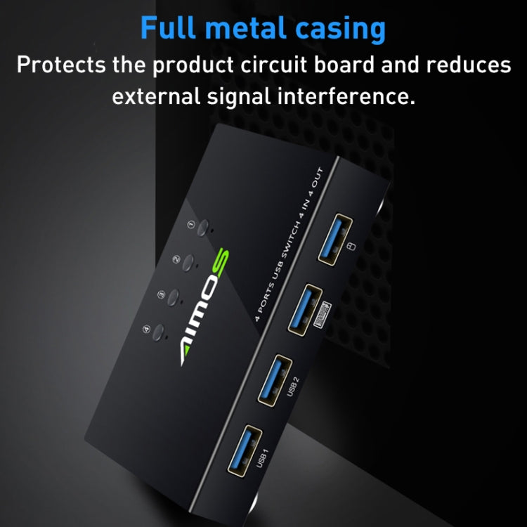 Switch AIMOS AM-KM404K USB 2.0 4 ingressi 4 uscite, AM-KM404K