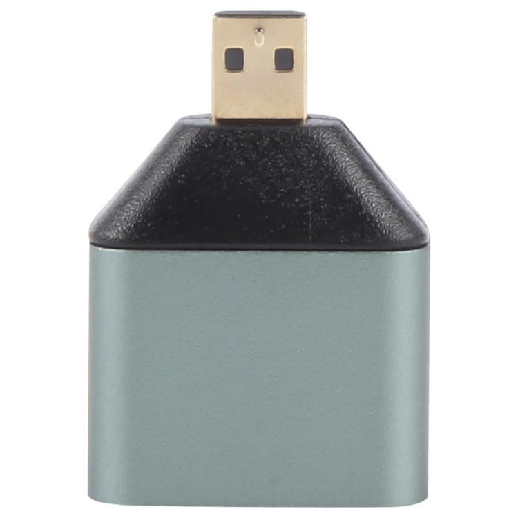 Adattatore per testa mini HDMI maschio a HDMI femmina placcato oro, Micro HDMI Male to HDMI Female