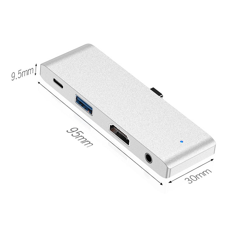 HW-TC29 Adattatore HUB di estensione multifunzionale 4 in 1 Type-C / USB-C per iPad Pro Hub