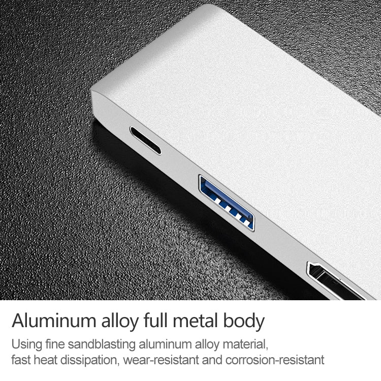 HW-TC29 Adattatore HUB di estensione multifunzionale 4 in 1 Type-C / USB-C per iPad Pro Hub