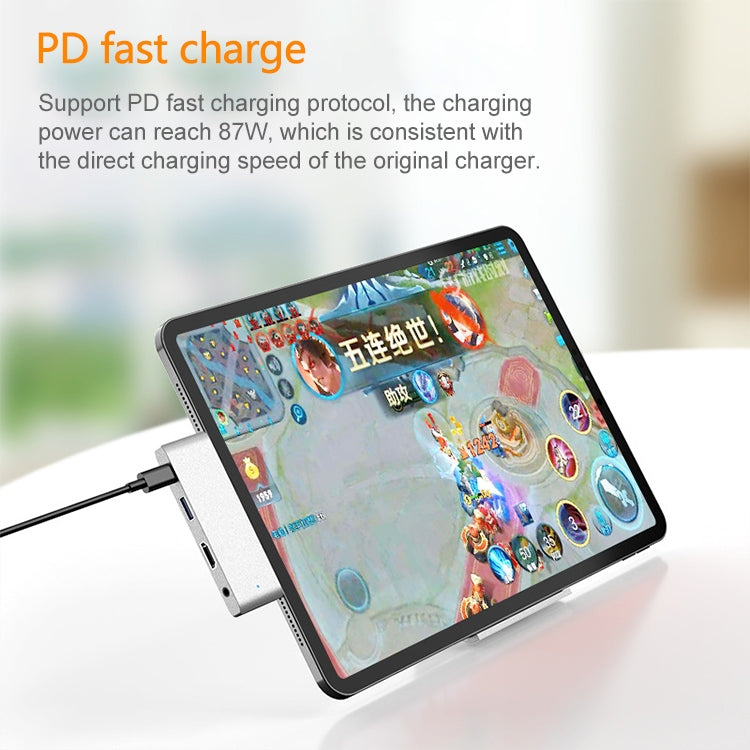 HW-TC29 Adattatore HUB di estensione multifunzionale 4 in 1 Type-C / USB-C per iPad Pro Hub