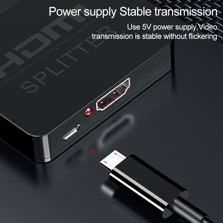 Splitter amplificatore Mini HDMI 1x2, supporto 3D e 4K x 2K