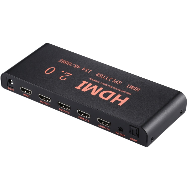 CY-042 Sdoppiatore 1X4 HDMI 2.0 4K/60Hz, spina europea, 1X4