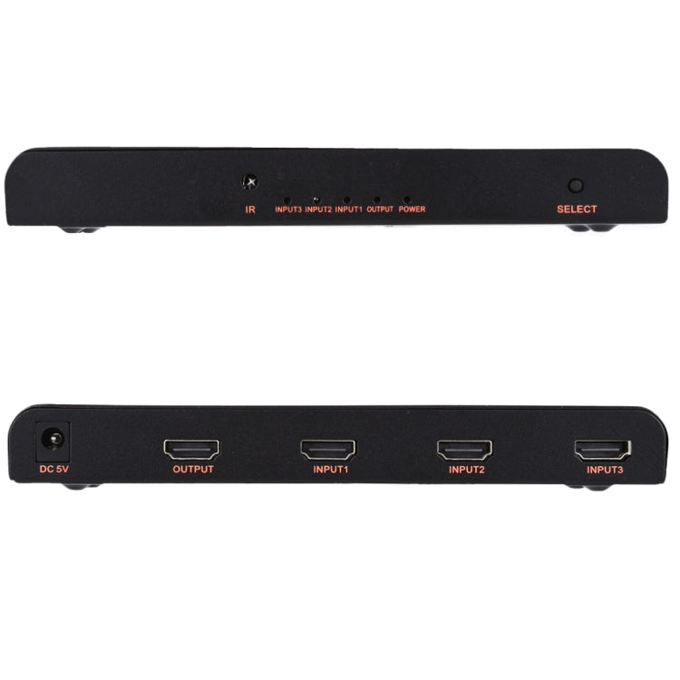 Switch HDMI 2.0 3X1 4K/60Hz con telecomando, spina europea, 3X1