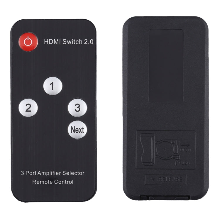Switch HDMI 2.0 3X1 4K/60Hz con telecomando, spina europea, 3X1