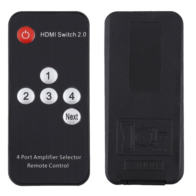 Switch HDMI 2.0 4X1 4K/60Hz con telecomando, spina europea, 4X1