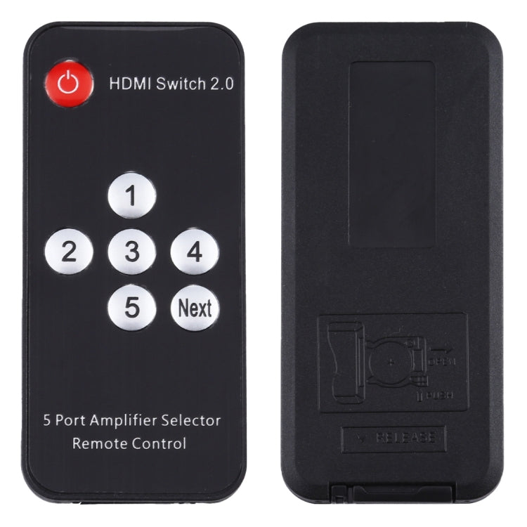 Switch HDMI 2.0 5X1 4K/60Hz con telecomando, spina europea, 5X1