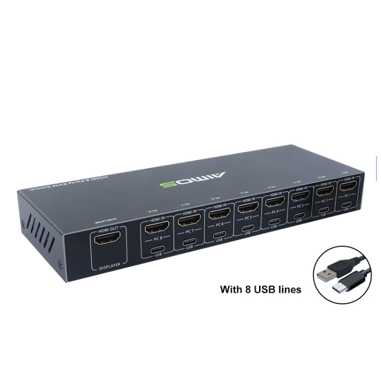 Switch KVM HDMI 8 porte AIMOS AM-KVM801, AM-KVM801