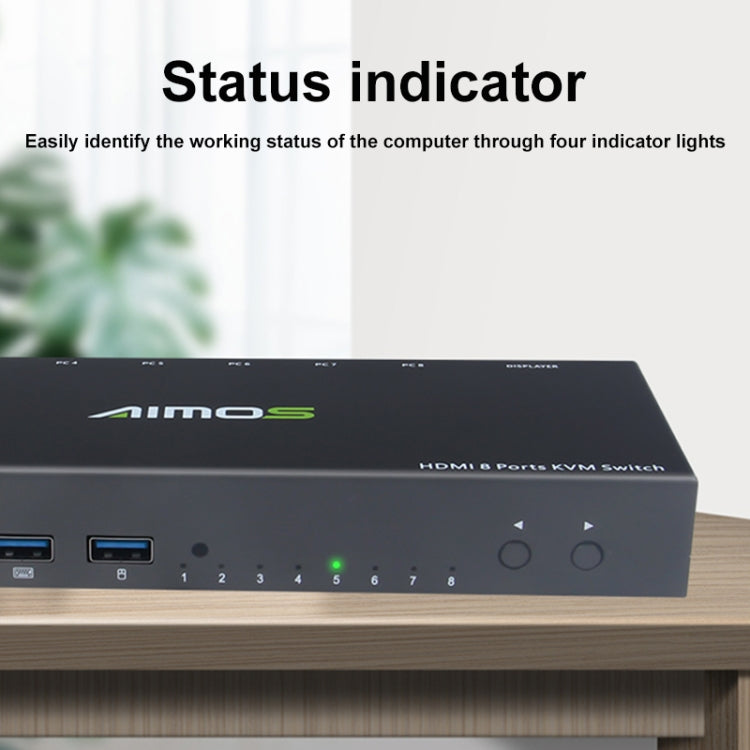 Switch KVM HDMI 8 porte AIMOS AM-KVM801, AM-KVM801