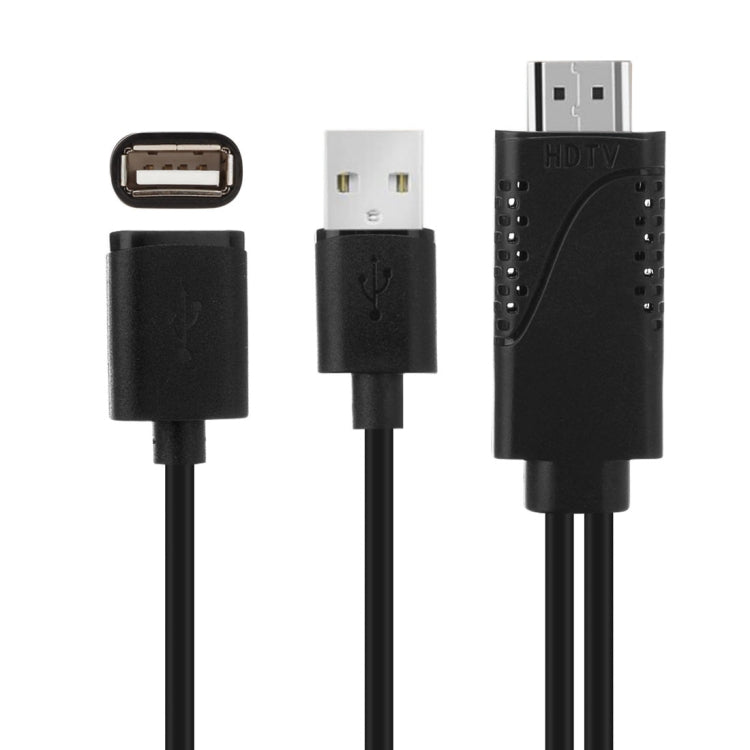 Cavo adattatore USB maschio + USB 2.0 femmina a HDMI da telefono a HDTV