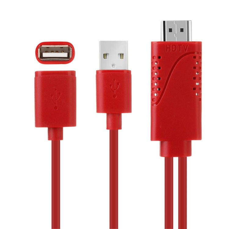 Cavo adattatore USB maschio + USB 2.0 femmina a HDMI da telefono a HDTV