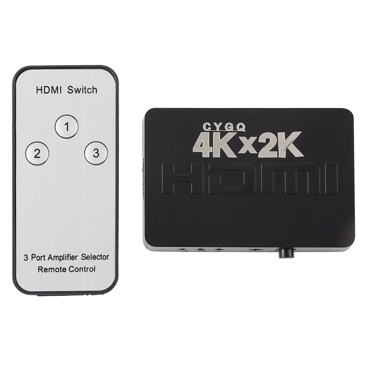 Switch HDMI 4K a 3 porte con telecomando, 3 Inputs to 1 output 4K