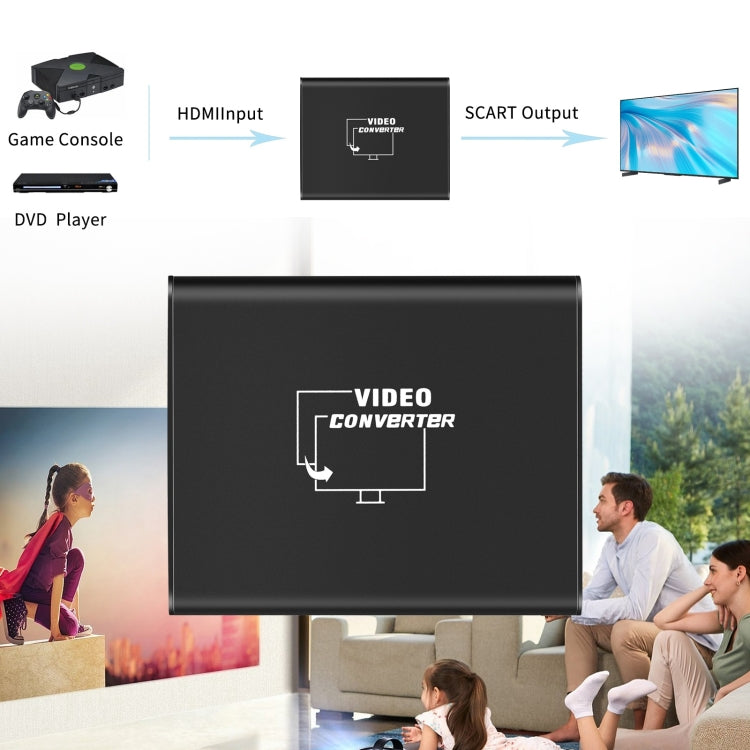 NEWKENG C8 Convertitore video da HDMI a SCART, C8 HDMI to SCART