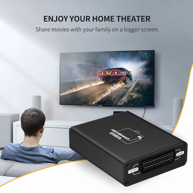NEWKENG C8 Convertitore video da HDMI a SCART, C8 HDMI to SCART