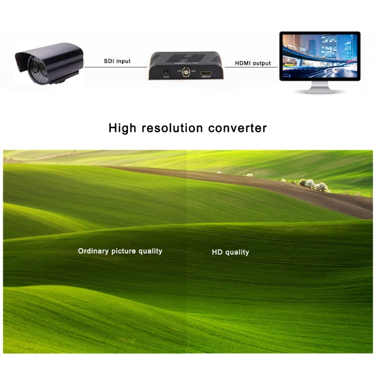 Convertitore video NEWKENG L008 SD-SDI / HD-SDI / 3G-SDI a HDMI, L008 SD-SDI / HD-SDI / 3G-SDI to HDMI