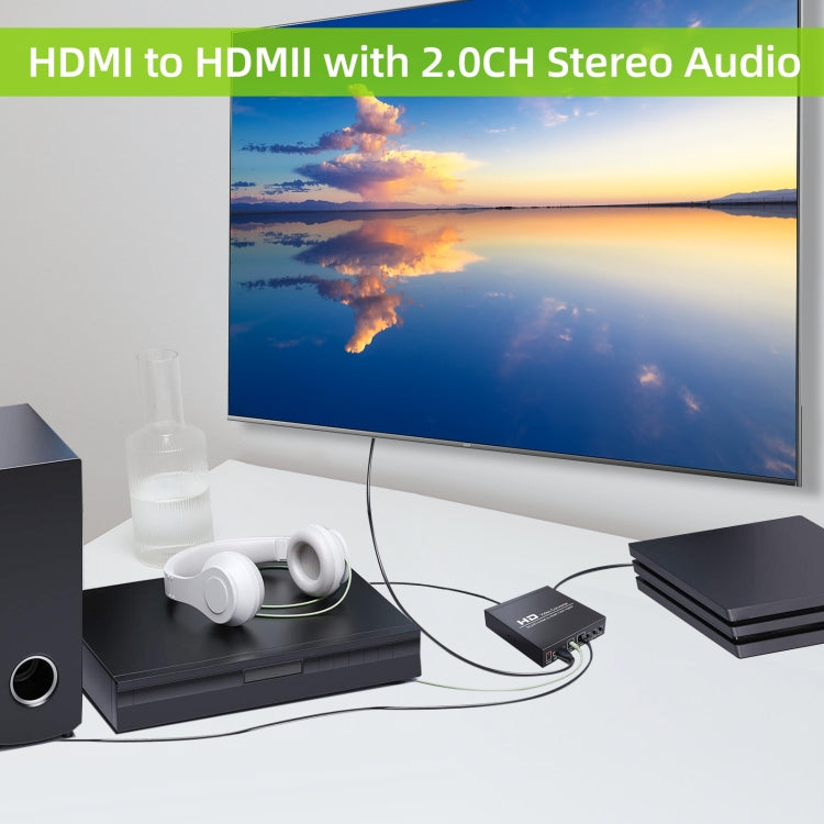 NEWKENG NK-8S SCART + HDMI a HDMI 720P / 1080P Convertitore video HD Adattatore Scaler Box, NK-8S SCART + HDMI to HDMI