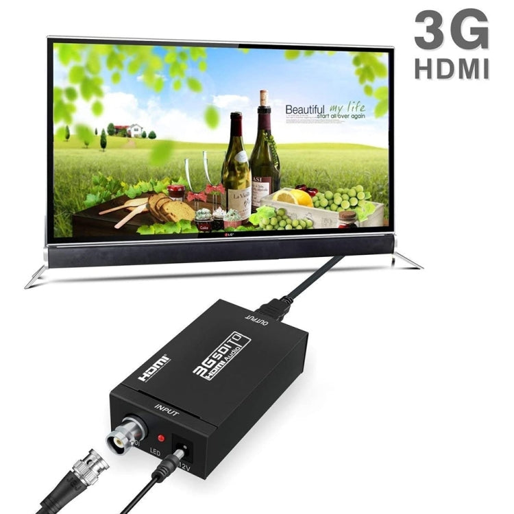 Convertitore video NEWKENG S008 Mini SD-SDI / HD-SDI / 3G-SDI a HDMI, S008 Mini SD-SDI / HD-SDI / 3G-SDI to HDMI
