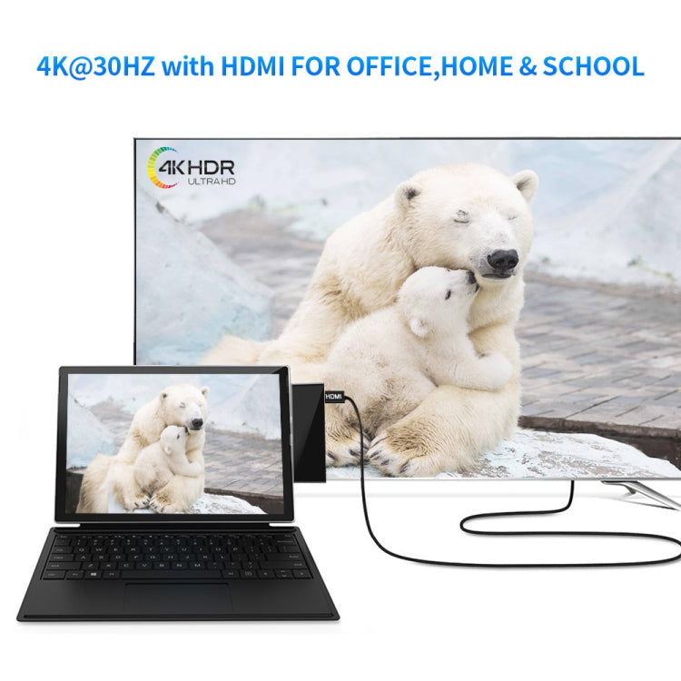 ROCKETEK SK-S4H 3 x USB 3.0 + HDMI + Lettore di schede di memoria SD/TF HUB Adattatore HDMI 4K, SK-S4H
