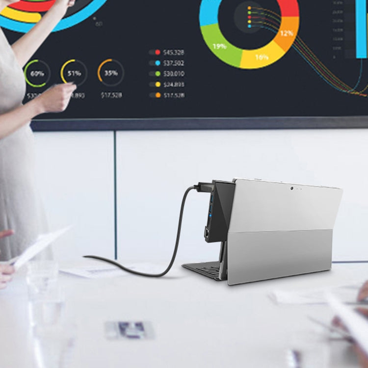 ROCKETEK SK-S4HL RJ45 + 2 x USB 3.0 + HDMI + Lettore di schede di memoria SD/TF HUB Adattatore HDMI 4K, SK-S4HL