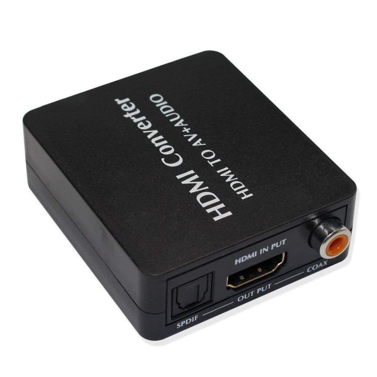 Convertitore audio da HDMI ad AV Supporto audio coassiale SPDIF NTSC PAL Video composito Adattatore da HDMI a 3RCA per TV/PC/PS3/DVD Blu-ray, AV + Aduio