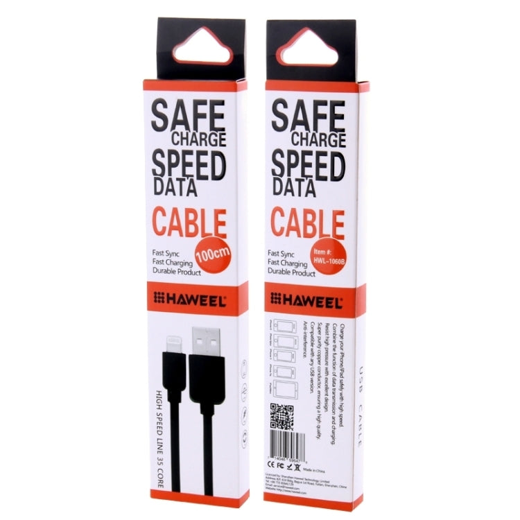 Cavo di ricarica di sincronizzazione HAWEEL da 1 m ad alta velocità 35 core da 8 pin a USB per iPhone, iPad, 8 Pin 1m, 8 pin Cable 1m, 8 pin 1m