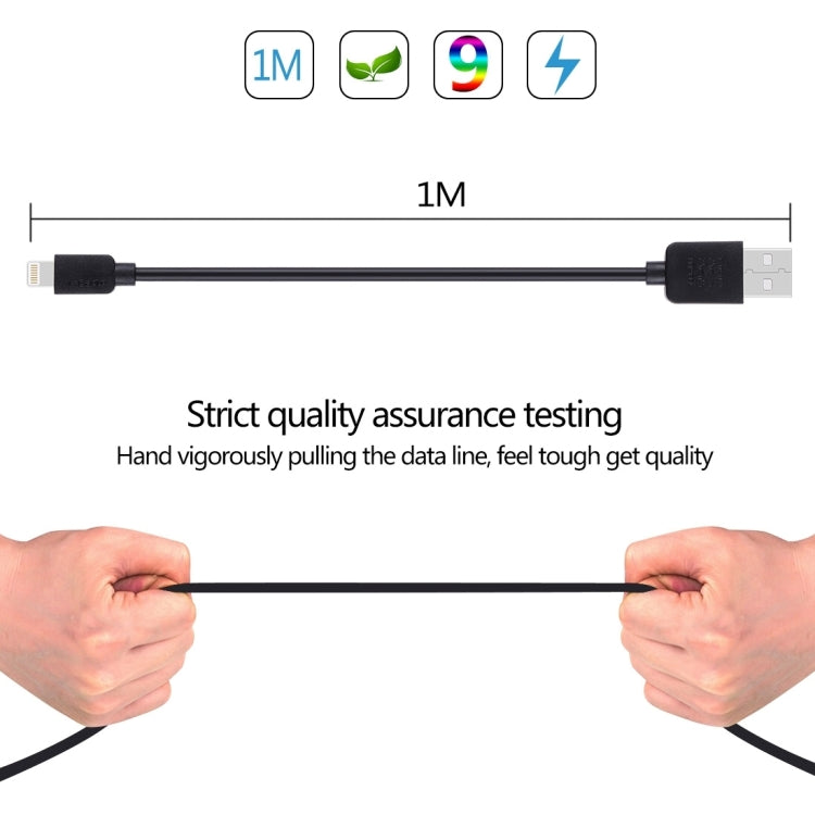 Kit di 5 cavi HAWEEL di sincronizzazione e ricarica ad alta velocità da 8 pin a USB da 1 m per iPhone, iPad, 5pcs