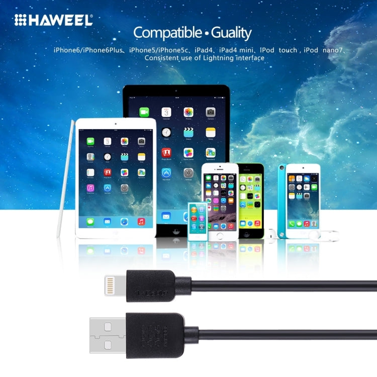 Kit di 5 cavi HAWEEL di sincronizzazione e ricarica ad alta velocità da 8 pin a USB da 1 m per iPhone, iPad, 5pcs