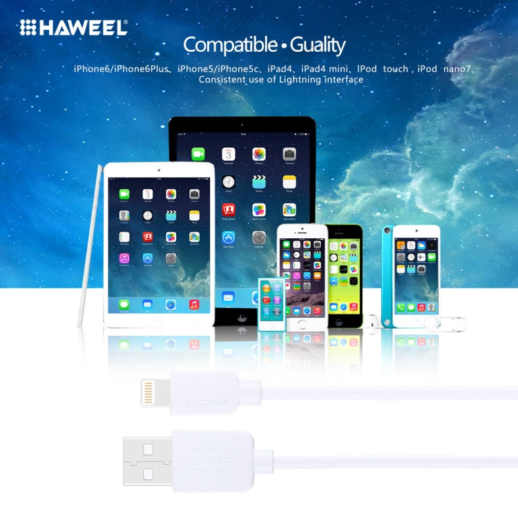 Kit cavo di sincronizzazione e ricarica HAWEEL da 4 pezzi da 1 m ad alta velocità da 8 pin a USB per iPhone, iPad, 4pcs