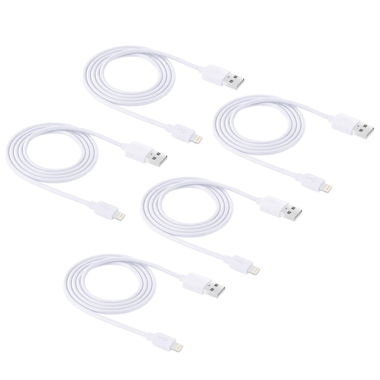 Kit di 5 cavi HAWEEL di sincronizzazione e ricarica ad alta velocità da 8 pin a USB da 1 m per iPhone, iPad