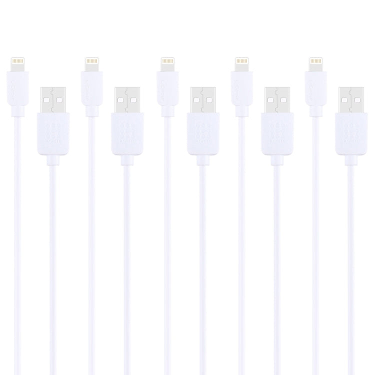 Kit di 5 cavi HAWEEL di sincronizzazione e ricarica ad alta velocità da 8 pin a USB da 1 m per iPhone, iPad