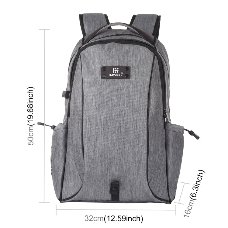 Zaino per laptop a doppia spalla in tela portatile HAWEEL