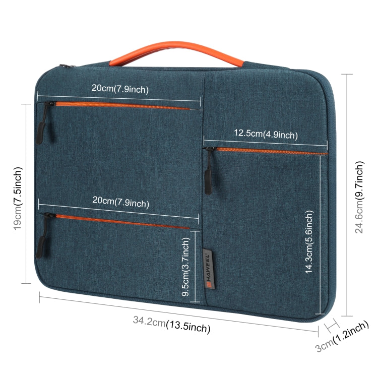 HAWEEL Custodia con cerniera da 13,0 pollici Borsa per laptop con cerniera per Macbook, Samsung, Lenovo Thinkpad, Sony, DELL Alienware, CHUWI, ASUS, HP, laptop da 13 pollici -13,5 pollici, 13.0-13.5 inch, 13.0 inch