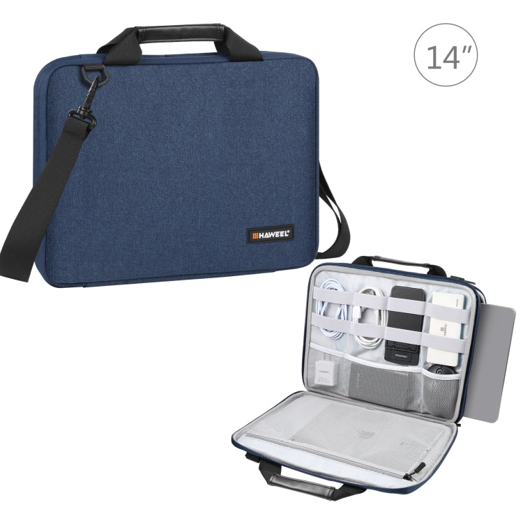Borsa per laptop a tracolla con valigetta HAWEEL da 13,0 pollici-14,0 pollici per Macbook, Lenovo Thinkpad, ASUS, HP, 13.0 inch-14.0 inch
