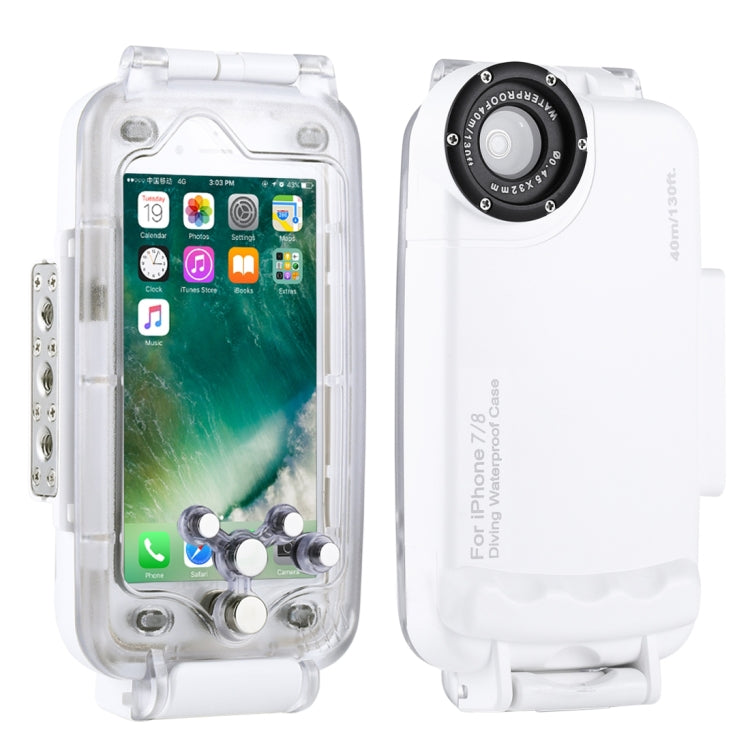 Custodia subacquea HAWEEL da 40 m/130 piedi per iPhone 7 e 8, custodia subacquea per riprese fotografiche e video, For iPhone 8 & 7, For iPhone 7 & 8, For 7(US Stock), For 8 & 7(US Stock)