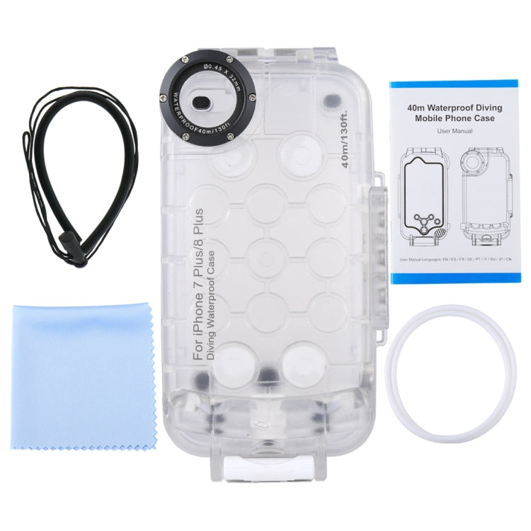 Custodia subacquea impermeabile HAWEEL da 40 m/130 piedi per iPhone 8 Plus e 7 Plus, custodia subacquea per scattare foto e video, For iPhone 7P & 8P, For 7P(US Stock)