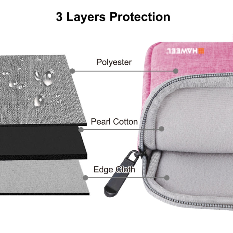 HAWEEL Custodia con cerniera da 11 pollici Borsa da trasporto con cerniera per Macbook, Samsung, Lenovo, Sony, DELL Alienware, CHUWI, ASUS, HP, laptop/tablet da 11 pollici e inferiori, 11 inch, 11 inch Handbag(AE Warehouse)