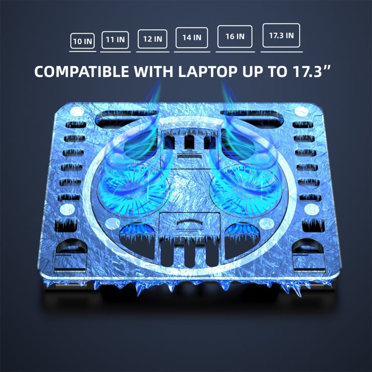 Supporto da scrivania per dispositivo di raffreddamento per laptop RGB HAWEEL Gaming