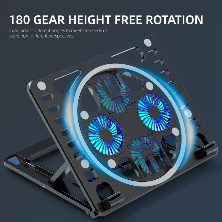 Supporto da scrivania per dispositivo di raffreddamento per laptop RGB HAWEEL Gaming