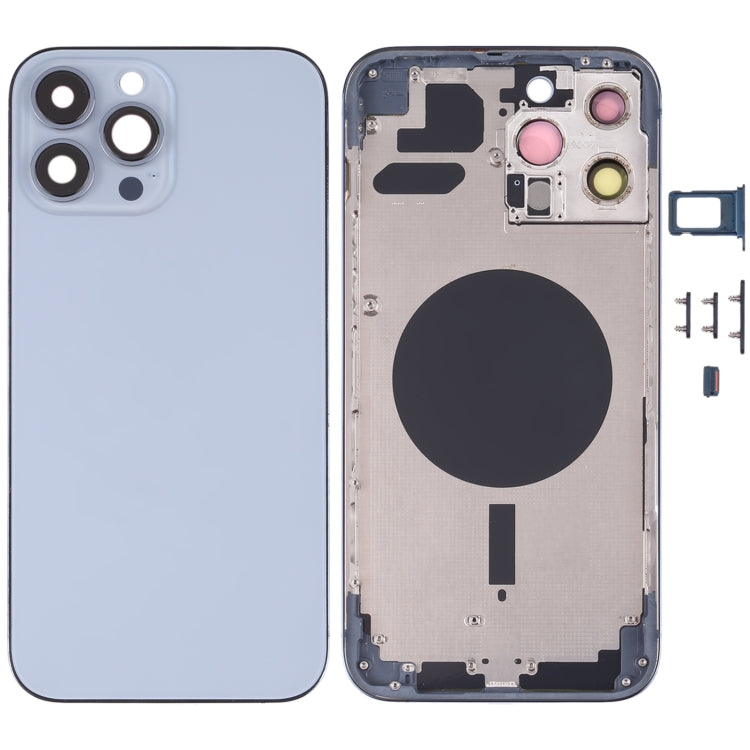 Cover posteriore con vassoio per scheda SIM, tasti laterali e obiettivo della fotocamera per iPhone 13 Pro Max, For iPhone 13 Pro Max(with SIM Card Tray), For iPhone 13 Pro Max (with SIM Card Tray), For iPhone 13 Pro Max