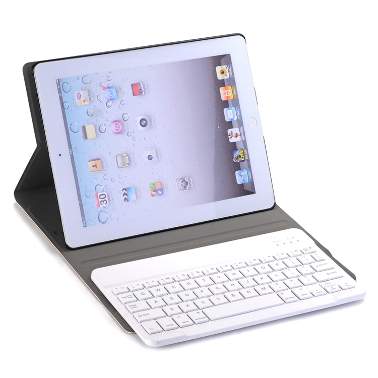 A02 per iPad 4/3/2 Custodia universale per tablet con flip orizzontale in ABS ultrasottile + tastiera Bluetooth