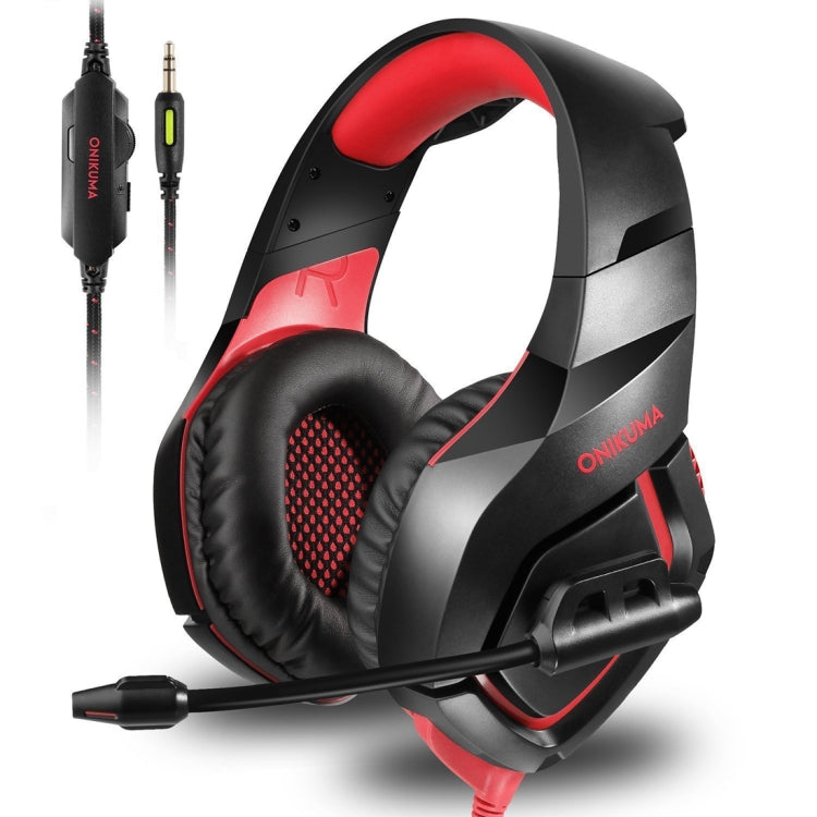 ONIKUMA K1-B Cuffie da gioco mimetiche con cancellazione del rumore e bassi profondi con microfono