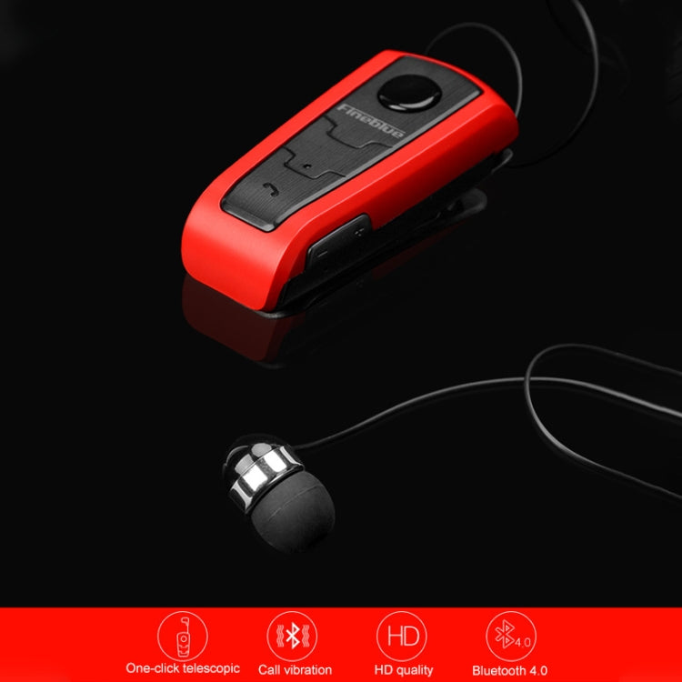Fineblue F910 CSR4.1 Cavo retrattile Chiamante con vibrazione Promemoria Auricolare Bluetooth antifurto