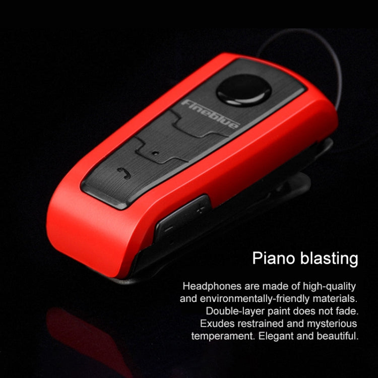 Fineblue F910 CSR4.1 Cavo retrattile Chiamante con vibrazione Promemoria Auricolare Bluetooth antifurto
