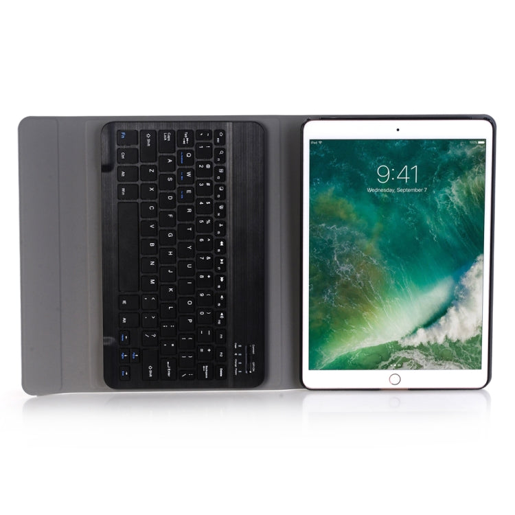A102 Per iPad Custodia tablet in pelle ultrasottile staccabile con tastiera Bluetooth da 10,2 pollici con funzione di supporto, Black, Dark Blue, Gold, Rose Gold