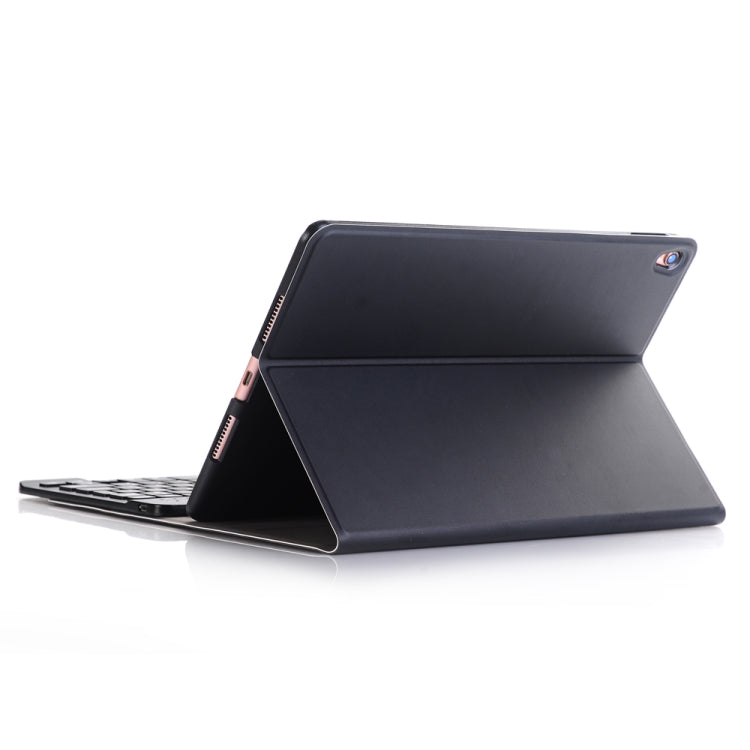 A102 Per iPad Custodia tablet in pelle ultrasottile staccabile con tastiera Bluetooth da 10,2 pollici con funzione di supporto, Black, Dark Blue, Gold, Rose Gold