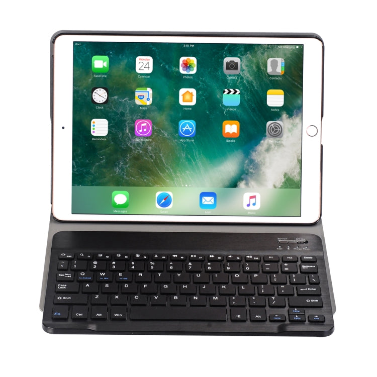 A102 Per iPad Custodia tablet in pelle ultrasottile staccabile con tastiera Bluetooth da 10,2 pollici con funzione di supporto, Black, Dark Blue, Gold, Rose Gold