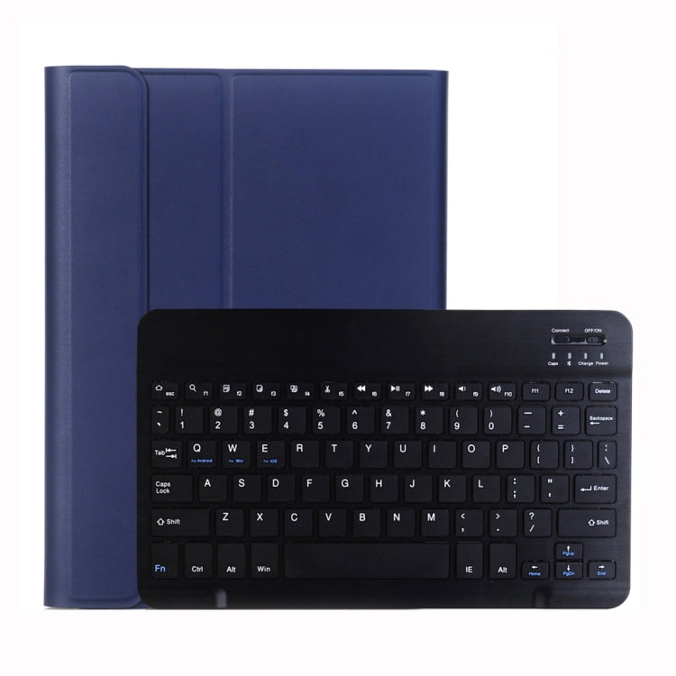 A102 Per iPad Custodia tablet in pelle ultrasottile staccabile con tastiera Bluetooth da 10,2 pollici con funzione di supporto, Black, Dark Blue, Gold, Rose Gold